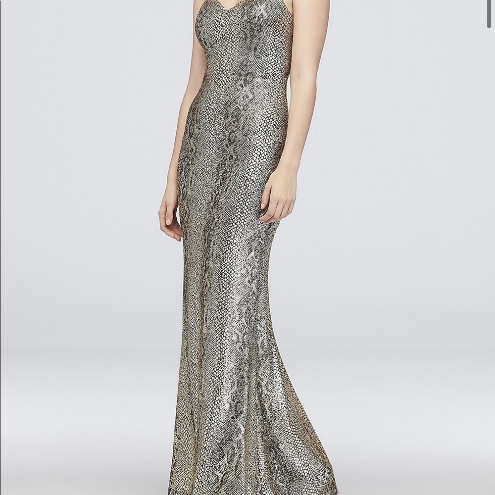Snakeskin prom dress